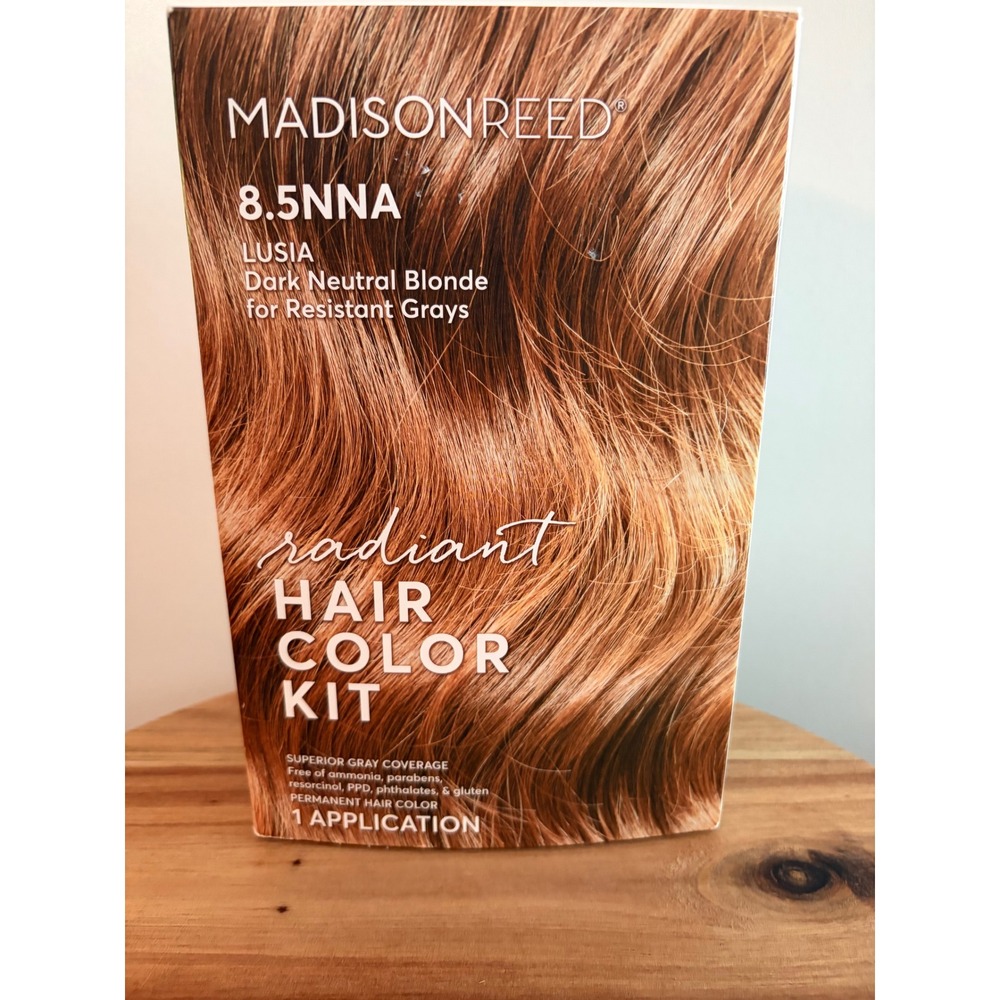Madison Reed 8.5NNA Lusia Dark Neutral Blonde Permanent Hair Color Kit Sealed